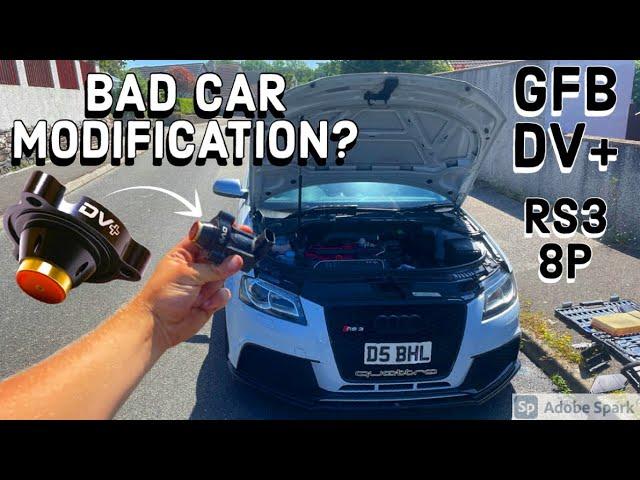 ALREADY REMOVING THE GFB DV+ FROM MY AUDI RS3 8P!? IS IT BAD?? (STOCK VS AFTERMARKET)