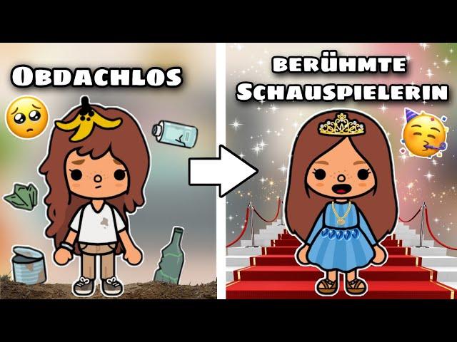 OBDACHLOSES MÄDCHEN WIRD EINE BERÜHMTE SCHAUSPIELERIN  | GESCHICHTE | TOCA BOCA STORY DEUTSCH