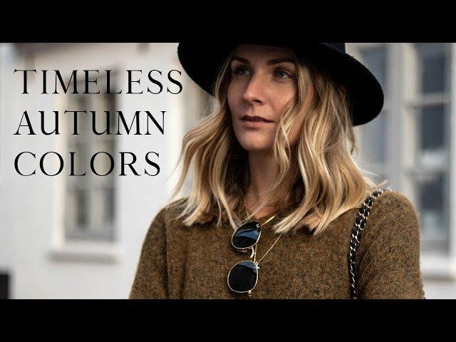6 timeless autumn colors you can love year after year | Autumn capsule wardrobe