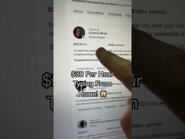 Earn $30 Per Hour: TYPING JOB using your Mobile Phone | No Experience | Legit Online Job #shorts 