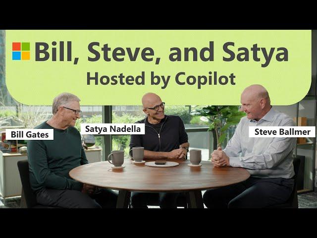 Microsoft Copilot reunites Bill Gates, Steve Ballmer, and Satya Nadella