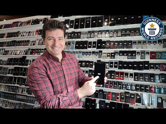 Largest Collection of Mobile Phones - Guinness World Records