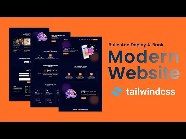 Tailwind CSS: Build and Deploy a Fully Responsive Website with Modern UI/UX