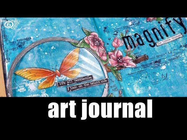 art journal - two page layout | Magnify the little things