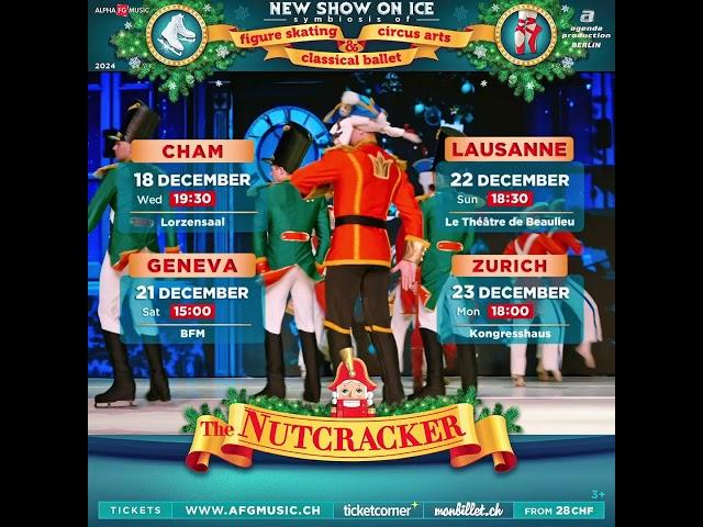 Ice show "The Nutcracker". Symbiosis of classical ballet, figure skating and circus on ice