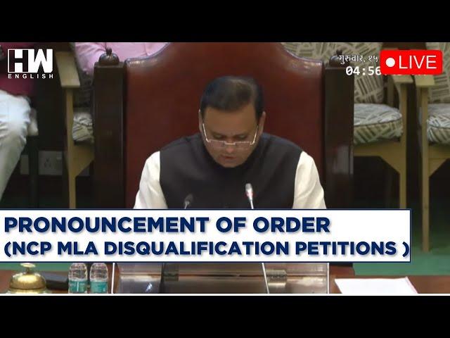 Live: Pronouncement Of Order (NCP MLA Disqualification Petitions)
