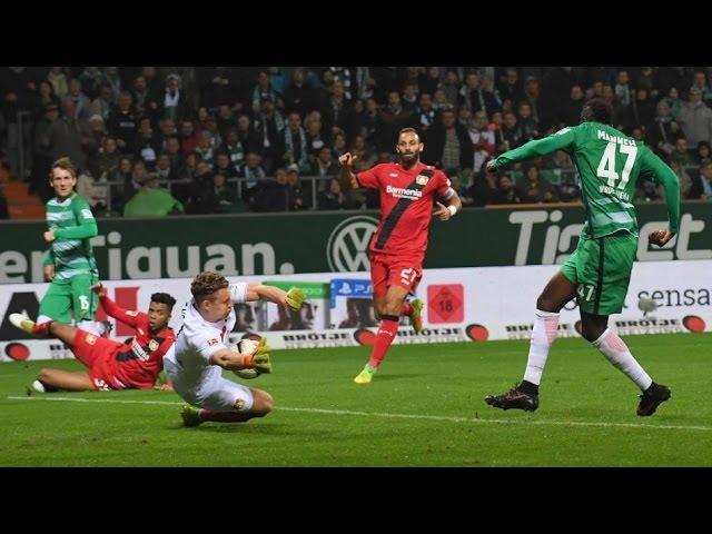 2:1 Ousman Manneh TOR WERDER BREMEN BUNDESLIGA GEGEN BAYER LEVERKUSEN 15/10/16