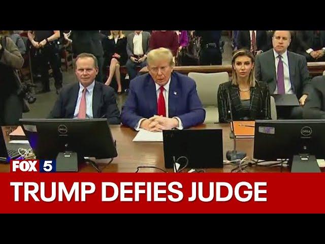 Donald Trump defies judge, gives courtroom speech on final day of New York civil fraud trial