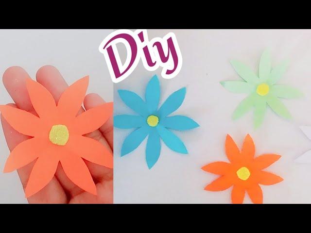 Diy: How to make a diy paper flower #diy#Rumiideas