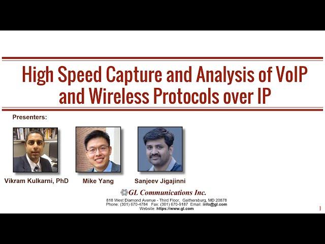 High-Speed Capture and Analysis of VoIP and Wireless Protocols over IP