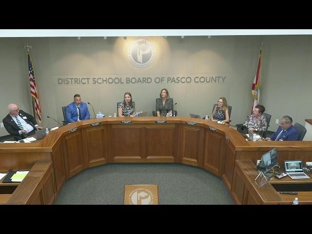 Pasco County School Board Meeting- September 10, 2024