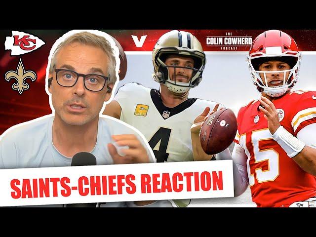 Saints-Chiefs Reaction: Patrick Mahomes & Kansas City are 5-0, Saints Pretenders | Colin Cowherd NFL