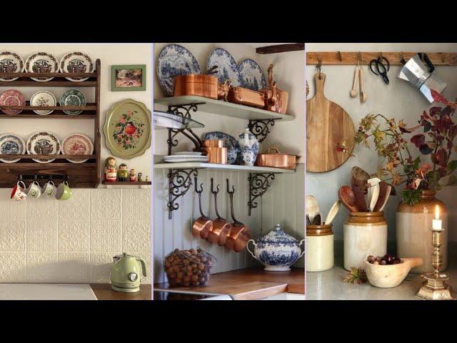 Charming Country Cottage kitchen decoration Ideas with shabby chic farmhouse bliss #kitchen #vintage