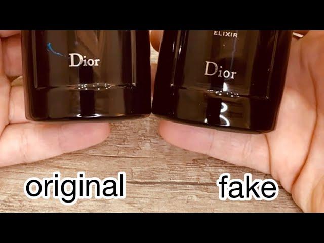 dior sauvage elixir (fake vs original) بالعربي