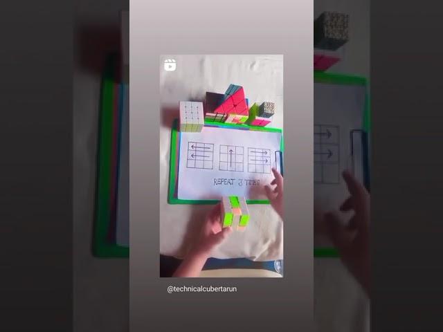 Magical trick to learn 3×3 fast by Tarun !!  #rubikscube #shorts