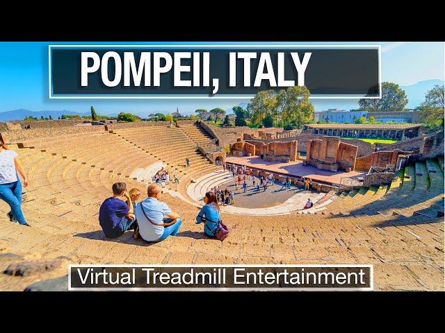 Ancient Pompeii Ruins Walking Tour in 4K - Virtual Treadmill Walk in Italy