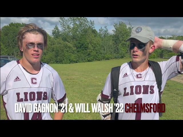 Chelmsford's David Gagnon and William Walsh