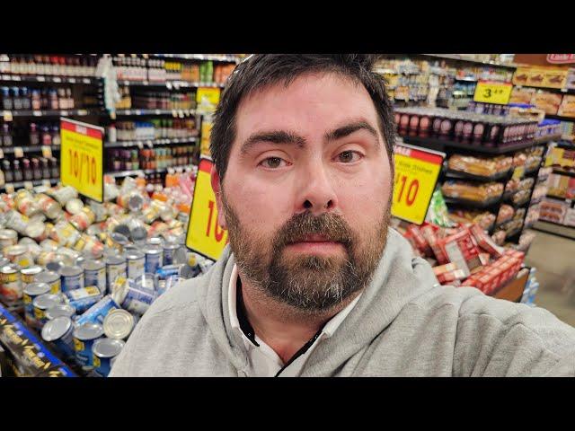 Stocking up at Kroger before massive storm