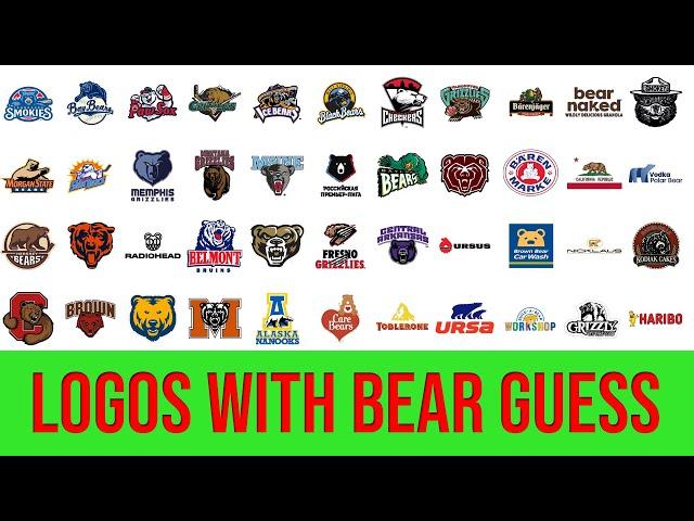 Guess These Bear Logos  Can You Identify Them All? Comment Your Answers Below!