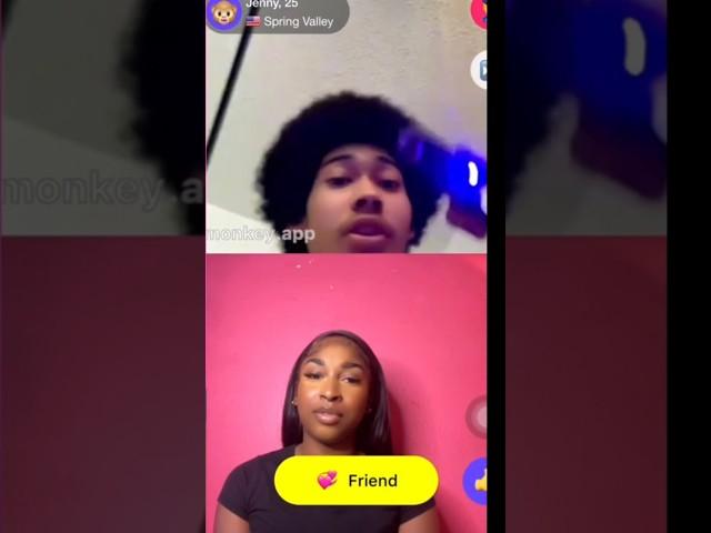 He pulled a Glock out his afro on monkey app #monkeyapp #rizz #viral #comedy #shorts #tiktok