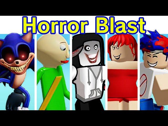 Friday Night Funkin' VS Roblox Copyrighted Funkin: Horror Blast (FNF) (Survive The Killers/Myths/GF)