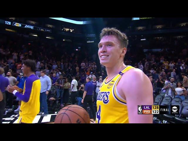 Dalton Knecht WENT ABSOLUTELY INSANE in the 4th quarter and OT to lead Lakers WIN over Suns 128-122!