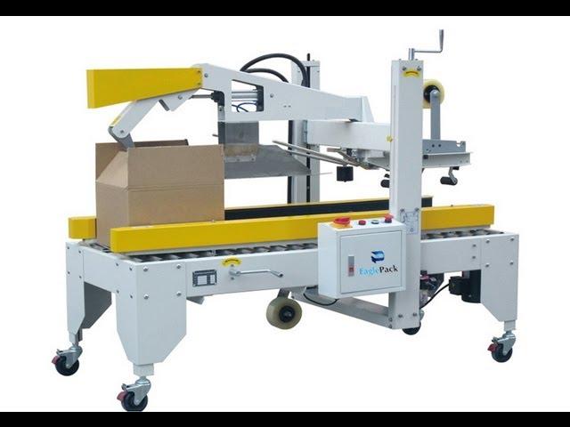 semi automatic carton sealing machine with automatic flap folding  selladora de cajas