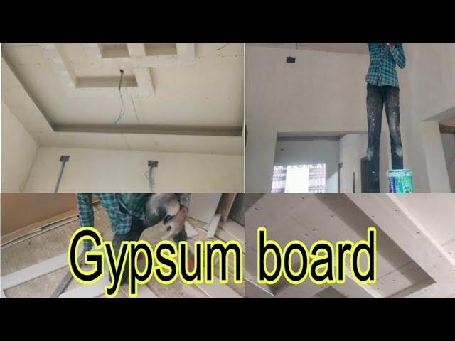 how to make gypsum board false ceiling installation #full video