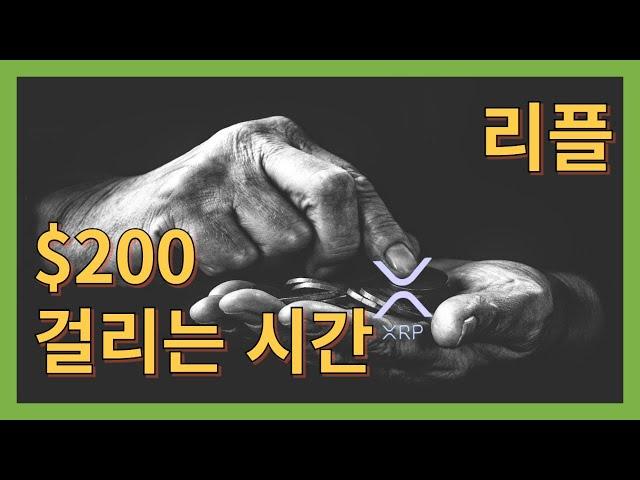 리플.. 20배 가는데 걸리는 시간 XRP 이더리움 RIPPLE 비트코인 : 리플이 시장을 지배