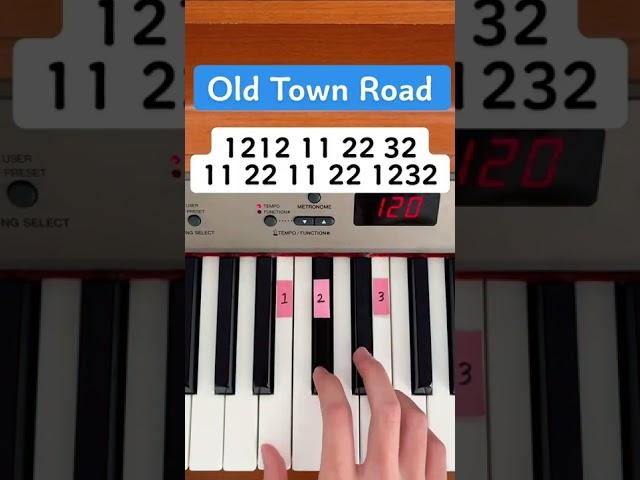 Old Town Road (Piano Tutorial) #TikTok
