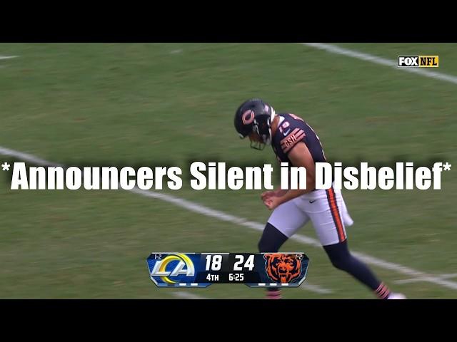 The Bears Punter Just Broke the Announcers