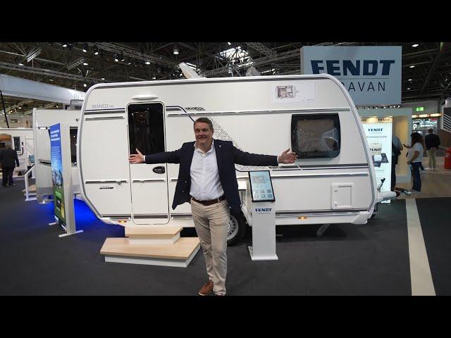 FENDT CAMPER WITH ONLY 3.90m Nevertheless shower bathroom kitchen XL bed AND seating Bianco 390 2024