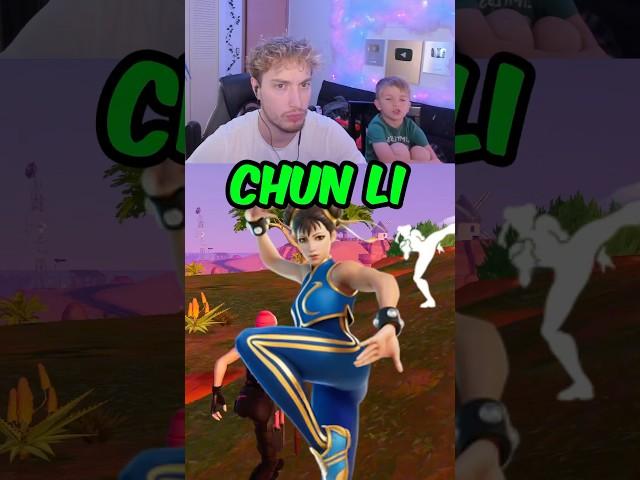 KID LIKES CHUN LI TOO MUCH.. (fortnite)