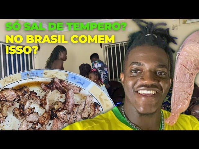 Fiz um CHURRASCO BRASILEIRO pra minha família e veja a reação deles