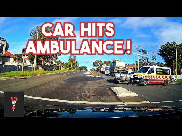 Oblivious Car Driver Hits Ambulance | Hit and Run| Bad Drivers, Brake Check. Dashcam Compilation 587