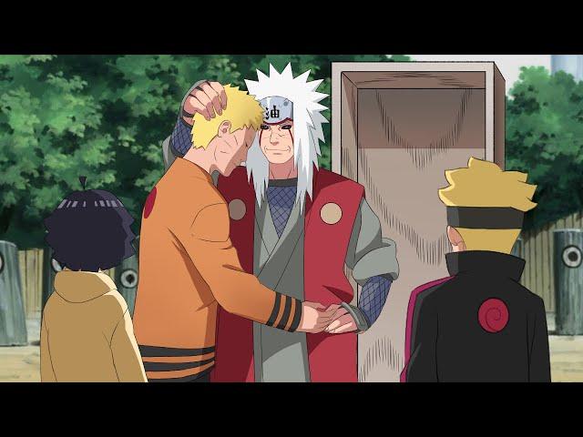 Jiraya gets revived to see Naruto, Boruto and Himawari | Naruto cries when he sees the pervy sage