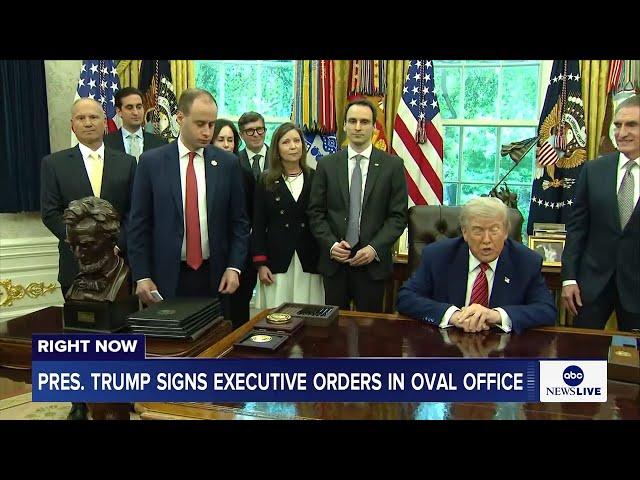 LIVE: Pres. Trump signs executive orders in the White House