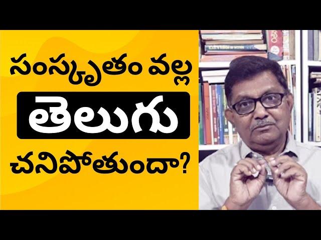 Will Sanskrit Destroy Telugu Language? | Raka Lokam | K R Sudhakar Rao