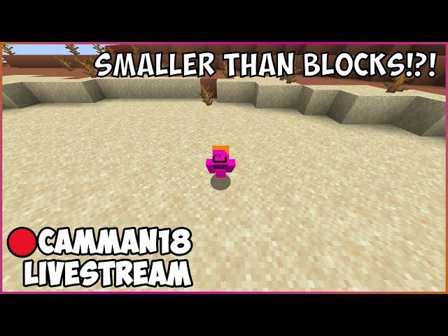 Beating Minecraft But I'm VERY Small camman18 Full Twitch VOD