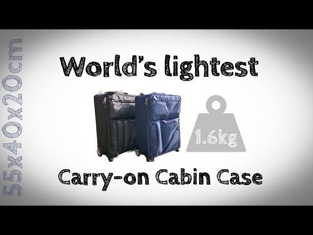 World’s Lightest Carry on Baggage Size Suitcase: Weight just 1.6kg yet Tough & Durable by IT LUGGAGE