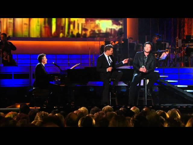 Michael Buble and Blake Shelton - Home  ( Live 2008 ) HD