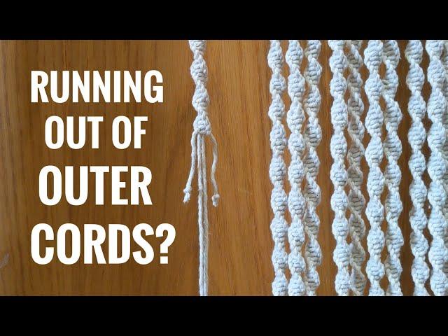 MACRAME TUTORIAL: ADD OUTER CORDS QUICK & EASY