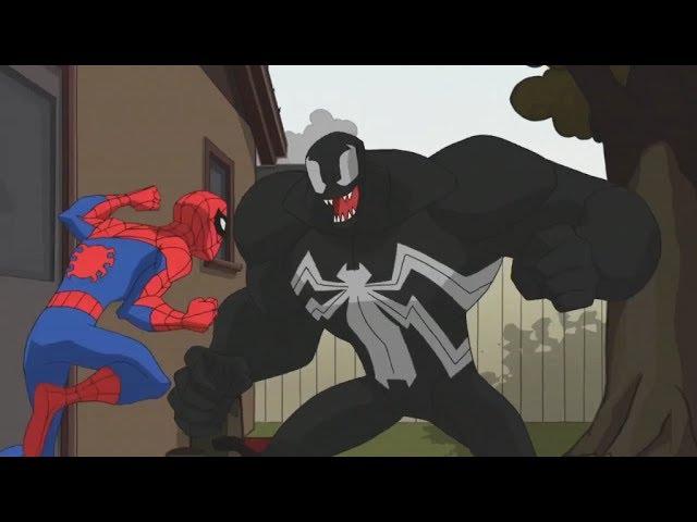 Spectacular Spider-Man (2008) Spider-Man vs Venom backyard fight