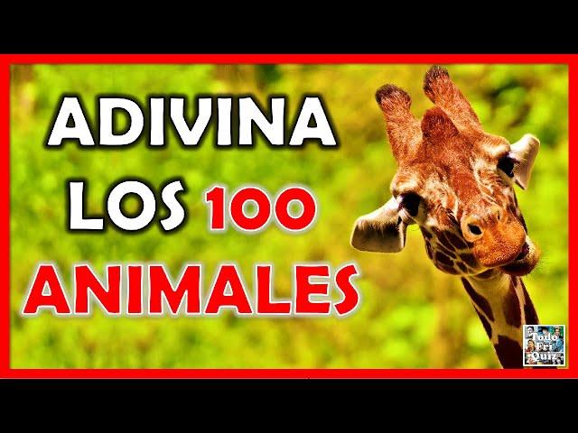 Adivina los "100 ANIMALES" Test/Trivial/Quiz