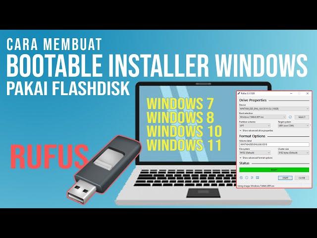 Cara Membuat Bootable Windows di Flashdisk menggunakan Rufus