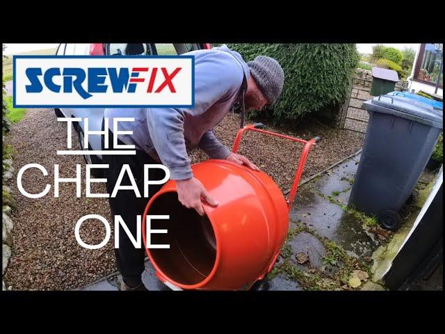 Screwfix Cheapest Unbranded Cement Mixer Unboxing + Build