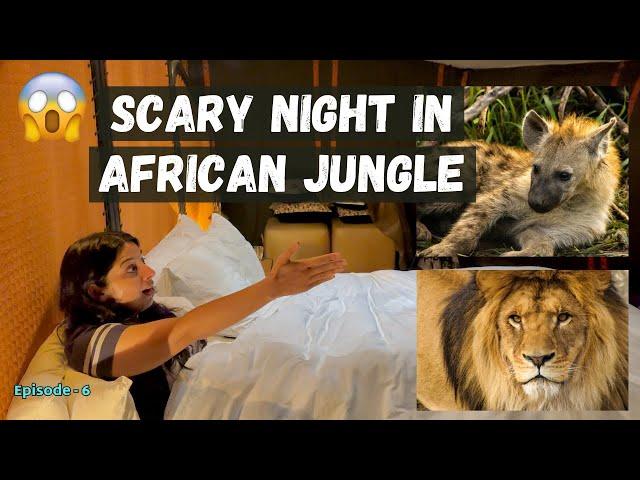 Our Scary Night Experience In African Jungle Tent With Animals| Luxury Jungle Tent Tour In Africa