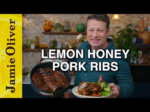 Lemon Honey Pork Ribs in ONE Pan | Jamie Oliver