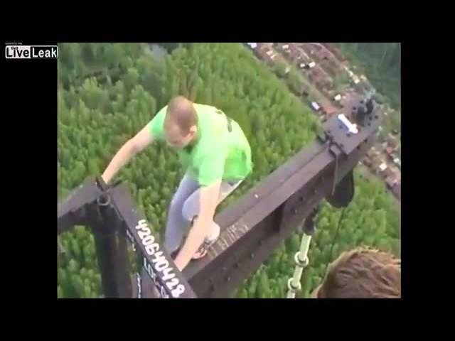 Crazy Russian Climbing on a TOWER