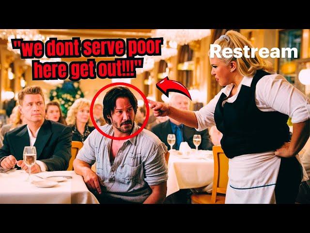 Waiter insulted Keanu Reeves in a luxury restaurant, Not Knowing He Owns the restaurant